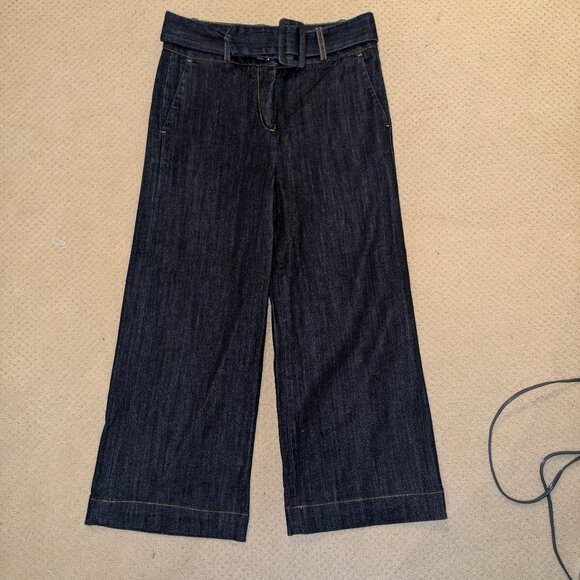 Angela Davis Crop Wide Leg Jeans - Picture 1 of 4